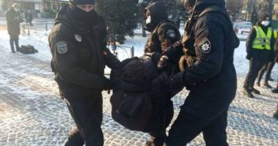 Станислав Маркелов - Анастасия Бабурова - В Киеве полиция задержала участников акции против ультраправого насилия - focus.ua - Москва - Киев