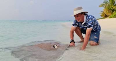 Дмитрий Комаров - Александра Кучеренко - Дмитрий Комаров показал яркие фото с отпуска с женой на Мальдивах - tsn.ua - Мальдивы