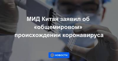 И.Ван - МИД Китая заявил об «общемировом» происхождении коронавируса - news.mail.ru