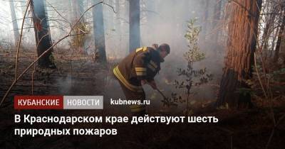 В Краснодарском крае действуют шесть природных пожаров - kubnews.ru - Сочи - Краснодарский край - район Туапсинский - населенный пункт Угрозы