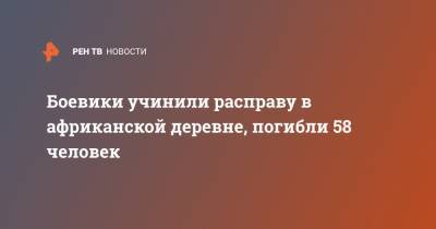 Боевики учинили расправу в африканской деревне, погибли 58 человек - ren.tv - Мали - Нигер