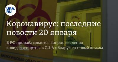 Коронавирус: последние новости 20 января. В РФ прорабатывается вопрос введения ковид-паспортов, в США обнаружен новый штамм - ura.news - США - Бразилия - Ухань