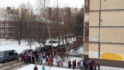 Более тысячи учеников эвакуировали в другую школу из-за пожара в здании на Латышских стрелков - piter.tv - Санкт-Петербург