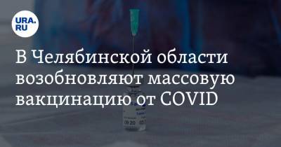 Алексей Текслер - В Челябинской области возобновляют массовую вакцинацию от COVID - ura.news - Челябинская обл.