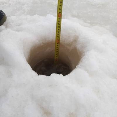 Спасатели установили толщину льда на Волховской губе Ладожского озера - ivbg.ru - Украина - Новая Ладога