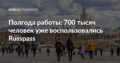 Полгода работы: 700 тысяч человек уже воспользовались Russpass - mos.ru - Москва