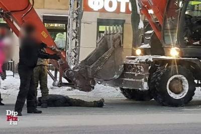ГИБДД Петрозаводска не может установить личность попавшего под экскаватор пешехода - karel.mk.ru - Петрозаводск - республика Карелия