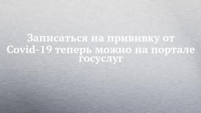 Записаться на прививку от Covid-19 теперь можно на портале госуслуг - chelny-izvest.ru - респ. Татарстан
