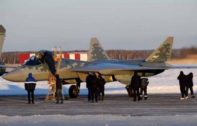 Первый серийный Су-57 передали в авиаполк Южного военного округа - topwar.ru - Хабаровский край - Ахтубинск