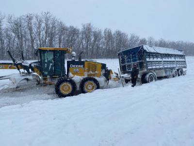 Водители оказались в снежном плену на трассе М-4 Дон - privet-rostov.ru - Ростовская обл.