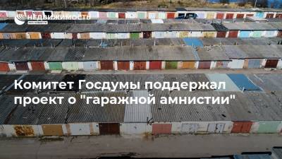 Павел Крашенинников - Андрей Турчак - Комитет Госдумы поддержал проект о "гаражной амнистии" - realty.ria.ru - Москва
