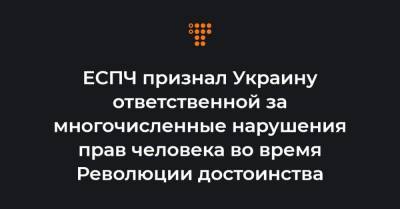ЕСПЧ признал Украину ответственной за многочисленные нарушения прав человека во время Революции достоинства - hromadske.ua