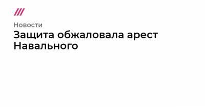 Защита Навального обжаловала его арест - tvrain.ru - городское поселение Химки