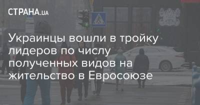 Украинцы вошли в тройку лидеров по числу полученных видов на жительство в Евросоюзе - strana.ua - Сирия - Гонконг - Турция - Сербия - Алжир - Марокко - Албания