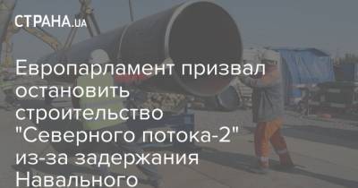 Алексей Навальный - Европарламент призвал остановить строительство "Северного потока-2" из-за задержания Навального - strana.ua - Россия - Азербайджан