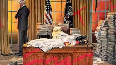 Дональд Трамп - Джо Байден - Журнал Time поместил на обложку «оставленный Трампом» беспорядок в Белом доме - iz.ru - США