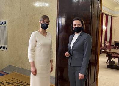 Керсти Кальюлайд - Светлана Тихановская - Президент Эстонии на встрече с Тихановской: долг свободного мира — обеспечить белорусскому народу право голоса - naviny.by - Белоруссия - Эстония