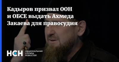 Рамзан Кадыров - Ахмед Закаев - Кадыров призвал ООН и ОБСЕ выдать Ахмеда Закаева для правосудия - nsn.fm - Англия - респ. Чечня
