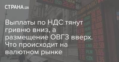 Выплаты по НДС тянут гривню вниз, а размещение ОВГЗ вверх. Что происходит на валютном рынке - strana.ua - Украина