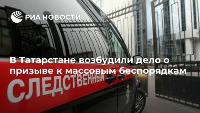 В Татарстане возбудили дело о призыве к массовым беспорядкам - ria.ru - респ. Татарстан - Казань