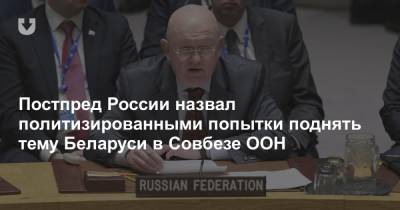 Василий Небензя - Постпред России назвал политизированными попытки поднять тему Беларуси в Совбезе ООН - news.tut.by - Белоруссия - Эстония