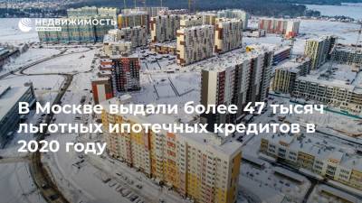Владимир Ефимов - В Москве выдали более 47 тысяч льготных ипотечных кредитов в 2020 году - realty.ria.ru - Москва