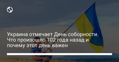 Украина отмечает День соборности. Что произошло 102 года назад и почему этот день важен - liga.net