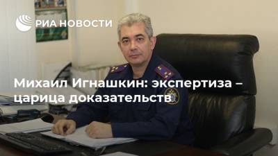 Михаил Игнашкин: экспертиза – царица доказательств - ria.ru - Россия