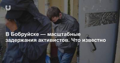 В Бобруйске — масштабные задержания активистов. Что известно - news.tut.by - Бобруйск