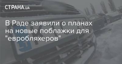 Александр Ковальчук - В Раде заявили о планах на новые поблажки для "евробляхеров" - strana.ua