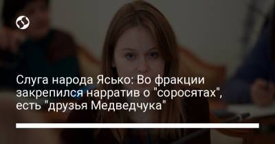 Елизавета Ясько - Слуга народа Ясько: Во фракции закрепился нарратив о "соросятах", есть "друзья Медведчука" - liga.net