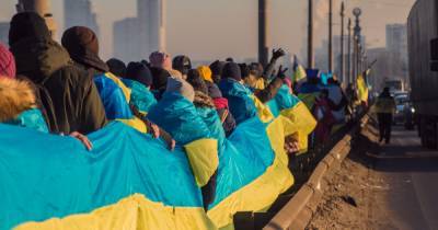 День Соборности-2021: почти 40 тыс. человек выстроились в виртуальную цепь "от Киева до Симферополя" - focus.ua - Украина - Киев - Симферополь