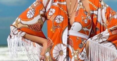 Мария Погребняк - Павел Погребняк - Очки с цепочкой и апельсиновый купальник: Мария Погребняк показала пляжный образ - skuke.net - Эмираты