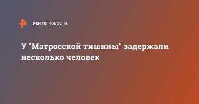 Алексей Навальный - У "Матросской тишины" задержали несколько человек - ren.tv - Москва