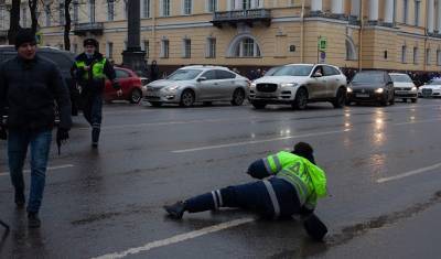 В Санкт-Петербурге задержали ударившего на протестной акции двух инспекторов ДПС - newizv.ru - Санкт-Петербург