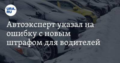 Петр Шкуматов - Егор Редин - Автоэксперт указал на ошибку с новым штрафом для водителей - ura.news