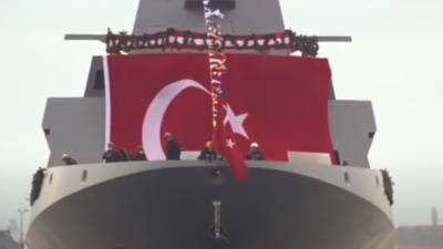 Реджеп Тайип Эрдоган - Реджеп Эрдоган - Турция спустила на воду свой первый фрегат - ru.espreso.tv - Турция