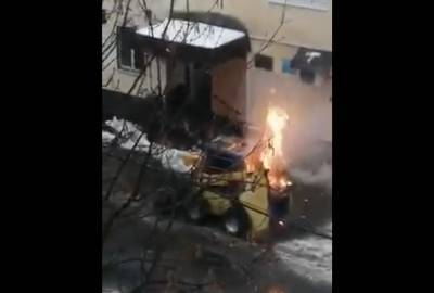 На юго-западе Москвы загорелась снегоуборочная техника - mskgazeta.ru - Москва
