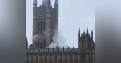 Над зданием парламента Великобритании появились столбы дыма (видео) - focus.ua - Англия - Лондон - Парламент