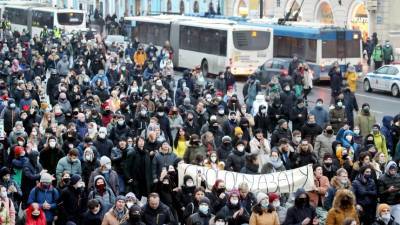 В МВД заявили о четырех тысячах протестующих на несогласованной акции в Москве - 5-tv.ru - Москва