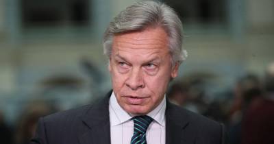 Владимир Зеленский - Алексей Пушков - Пушков назвал партию Зеленского "Слугой Байдена" - ren.tv - США