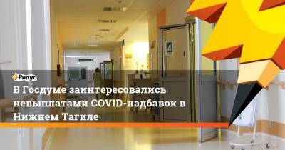 В Госдуме заинтересовались невыплатами COVID-надбавок в Нижнем Тагиле - ridus.ru - Свердловская обл. - Уральск