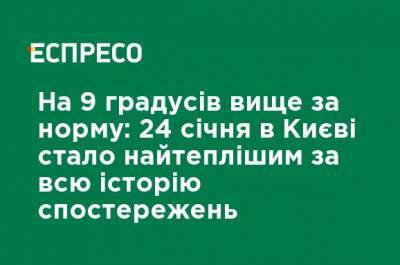 Борис Срезневский - На 9 градусов выше нормы: 24 января в Киеве стало самым теплым за всю историю наблюдений - ru.espreso.tv - Киев