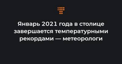 Борис Срезневский - Январь 2021 года в столице завершается температурными рекордами — метеорологи - hromadske.ua - Украина - Киев