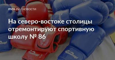 Анна Яковлева - На северо-востоке столицы отремонтируют спортивную школу № 86 - mos.ru