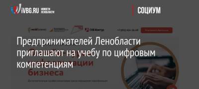 Предпринимателей Ленобласти приглашают на учебу - ivbg.ru - Ленинградская обл.