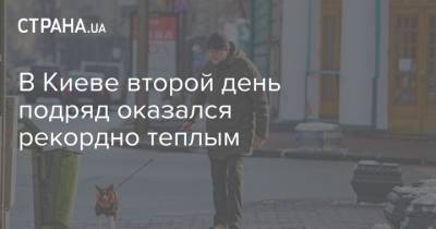 В Киеве второй день подряд оказался рекордно теплым - strana.ua - Киев