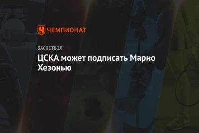 Майк Джеймс - ЦСКА может подписать Марио Хезонью - championat.com - Москва - Нью-Йорк
