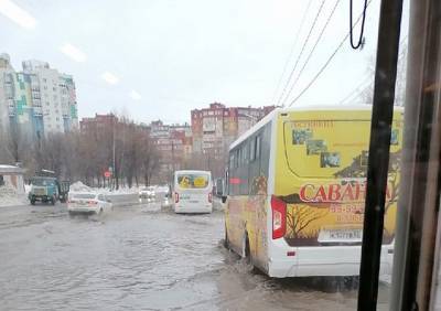 В Рязани затопило улицу Новоселов - ya62.ru - Рязань