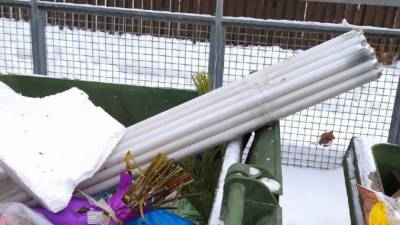 Самарец нашел в мусорном контейнере два десятка ядовитых ртутных ламп - riafan.ru - Самара